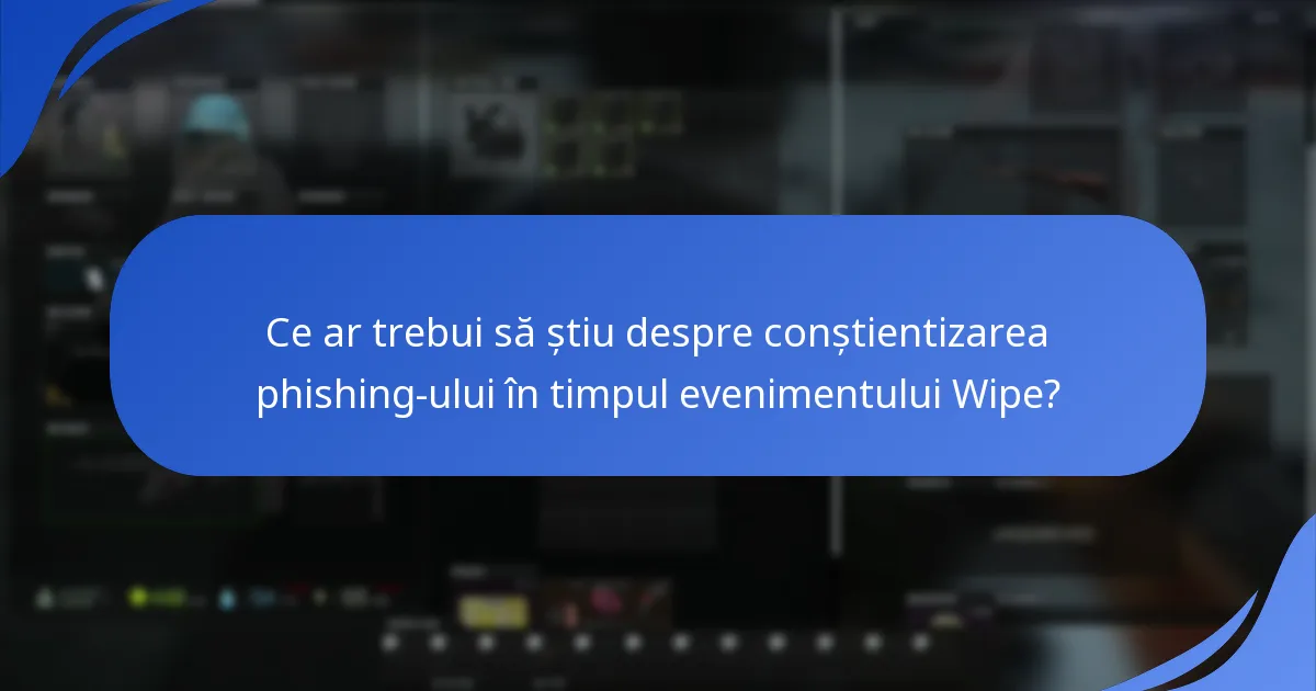 Ce măsuri de securitate ar trebui să iau în timpul evenimentului Wipe?